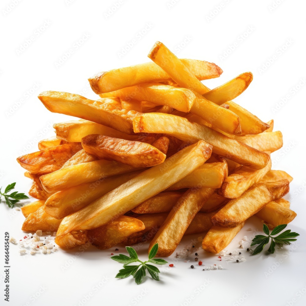 Fried Potato French Fries, Hd , On White Background Fried Potato French Fries, Hd , On White Background