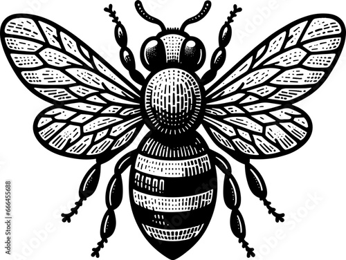 Bee Icon Illustration
