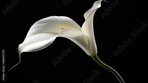 The gentle curve of a calla lily, simplistic and elegant.