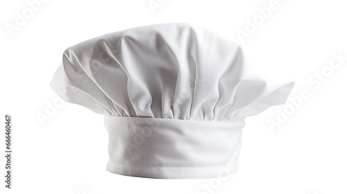 Chef's Hat on White Isolated on Transparent or White Background, PNG