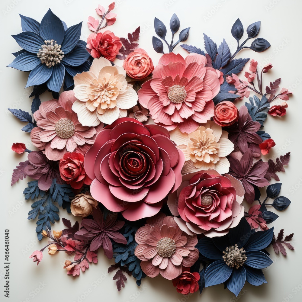 Lovely Flowers Concept With Frame, Hd , On White Background Lovely Flowers Concept With Frame, Hd , On White Background