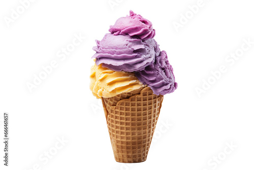 ice cream cone isolated on white. Png file