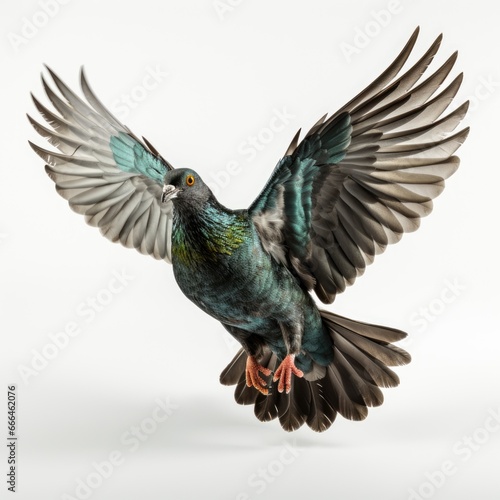 Pigeon Flying, Hd , On White Background 