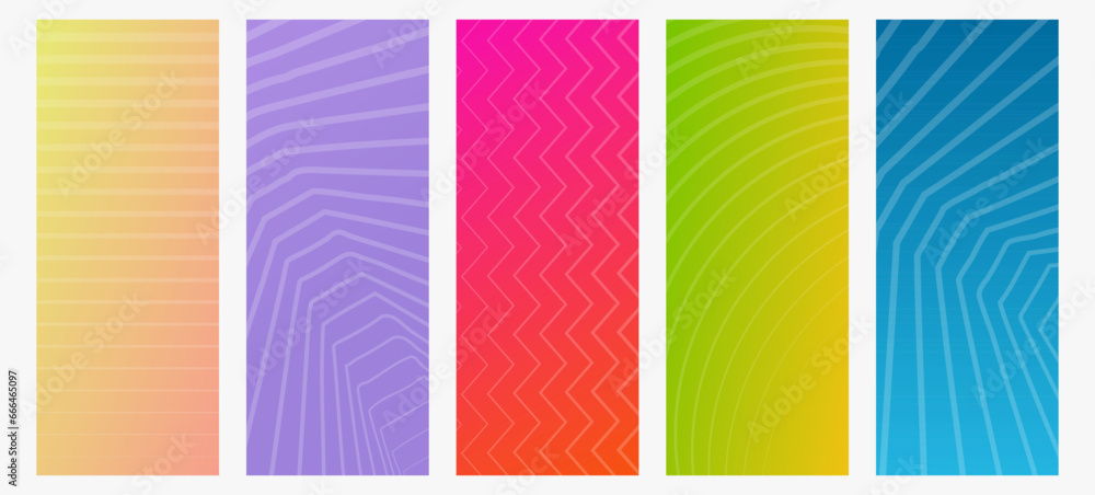 Modern colorful gradient background with lines