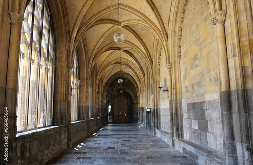 Hallway inside of the Basilica of Saint Servatius in Maastricht, Limburg, Netherlands photo