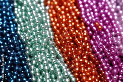 macro shot of jewelry crimp beads