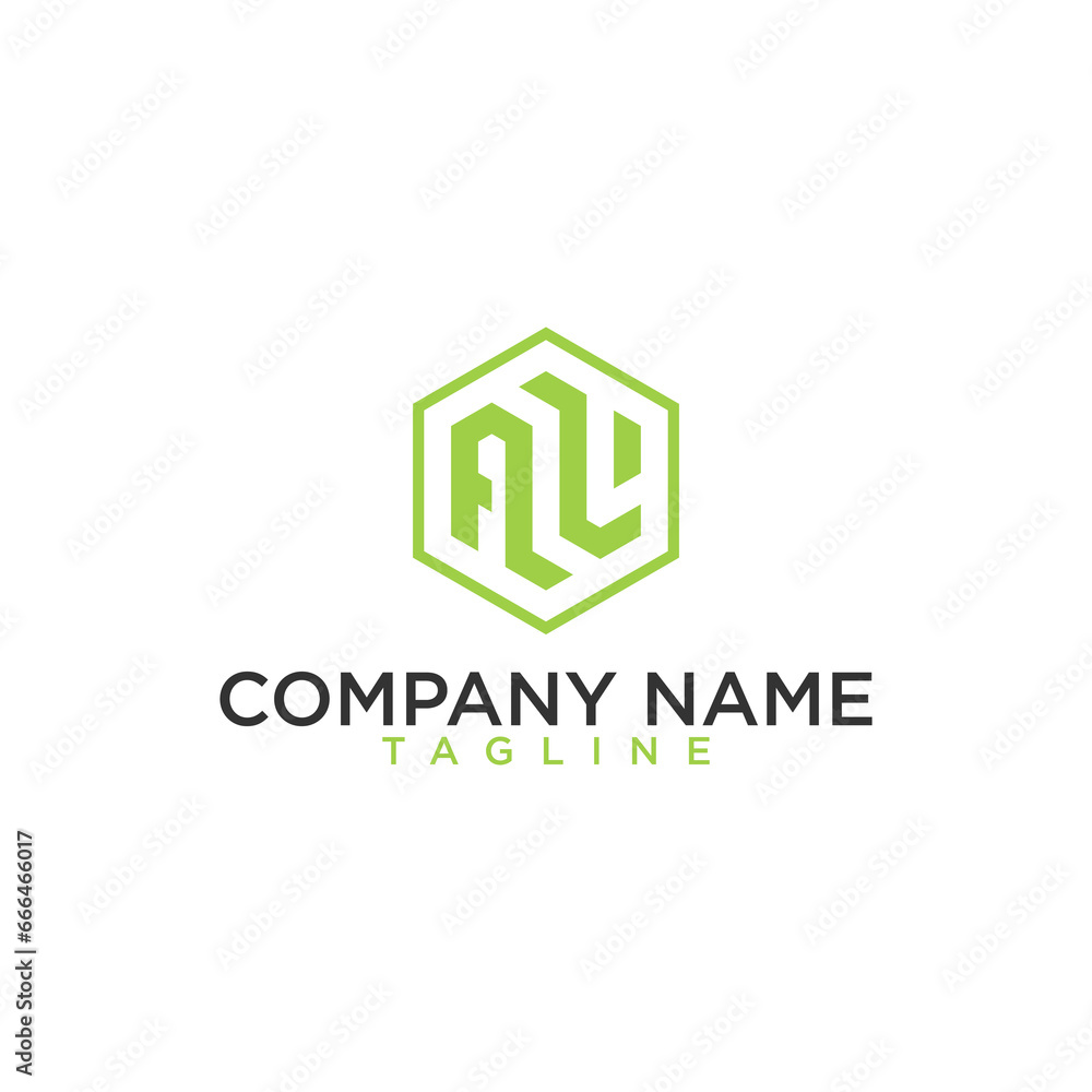 Geometric letter al, logo design. Modern luxury intial logo vector. Geometric letter al, logo design. Modern luxury intial logo vector.