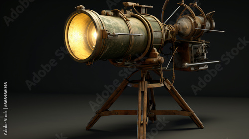 Military antiaircraft searchlight