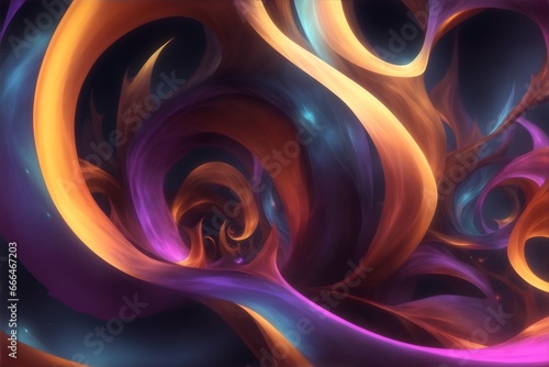 Abstract Swirls of Color