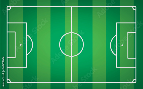 A realistic textured grass football / soccer field. Vector EPS 10. File contains transparencies.