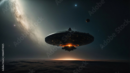 UFO - The Alien spacecraft in unknown world