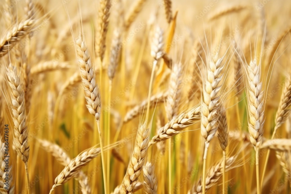 close-up picture of stems of wheat just before harvest close-up picture of stems of wheat just before harvest