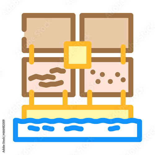 marine corrosion testing color icon vector. marine corrosion testing sign. isolated symbol illustration