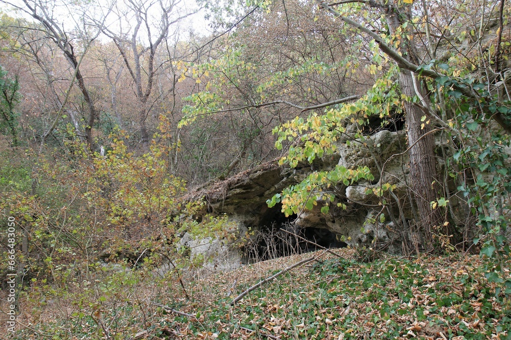 Caplaja caves and autumn forest in the vicinity of Beloslav (Bulgaria) Caplaja caves and autumn forest in the vicinity of Beloslav (Bulgaria)