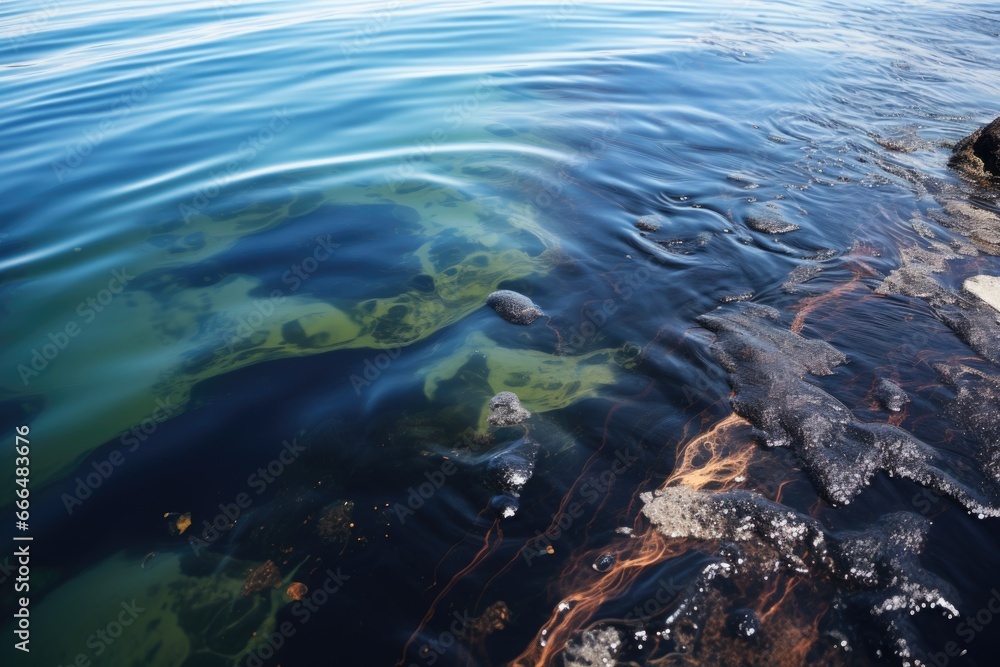oil spill spreading across the ocean surface oil spill spreading across the ocean surface