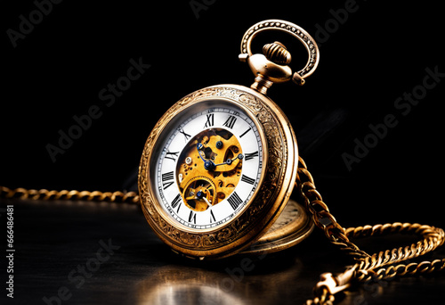 Antique pocket watch to never lose time