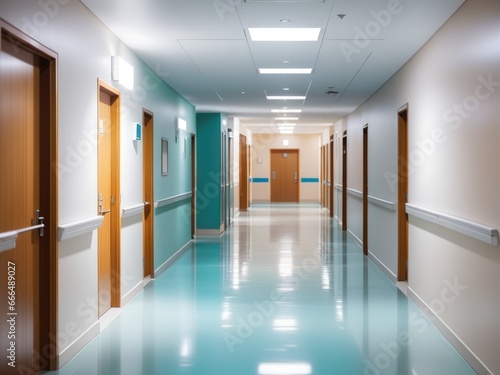 blur ibackground of corridor in hospital or clinic