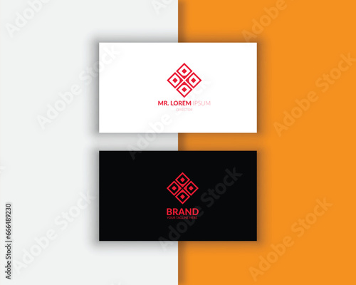 Professional branding modern minimalist business card template design