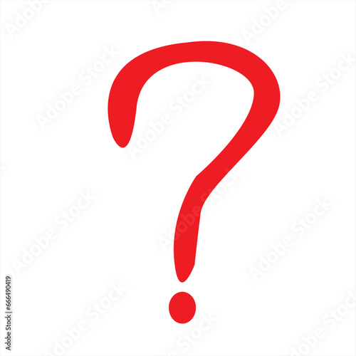 red question mark