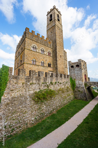 Poppi Castle in  Casentino,...