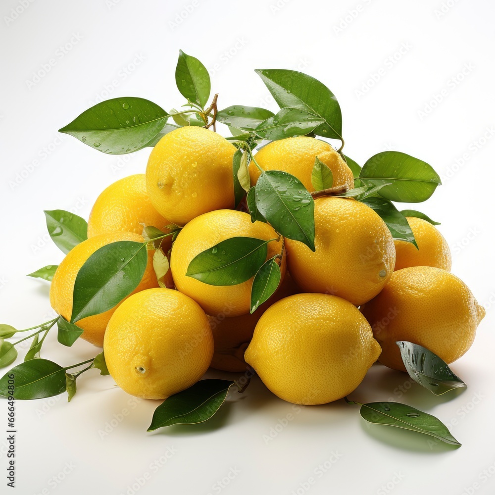 Realistic Juicy Lemon, Hd , On White Background 