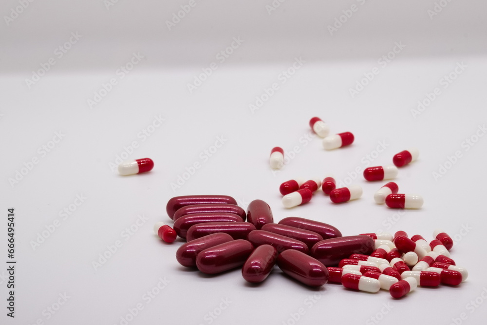 Close-up of capsules containing synthetic substances Close-up of capsules containing synthetic substances