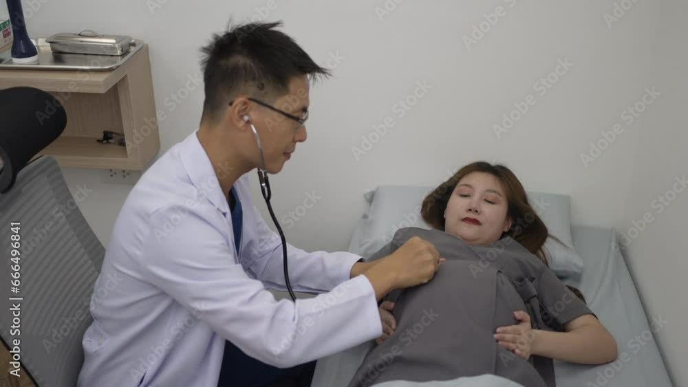 Pregnant woman visit doctor for medical examination. Health care concept. Pregnant woman visit doctor for medical examination. Health care concept.