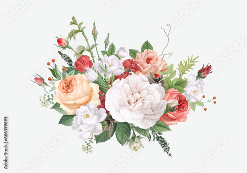illustration of a rose, Rose logo, vector, line art, sketch rose logo, flower logo, rose set, background. vector logo © md