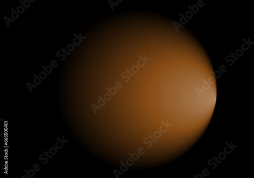 Fondo con degradado circular naranja negro. Luz focal fucisa, Luz al final del tunel photo