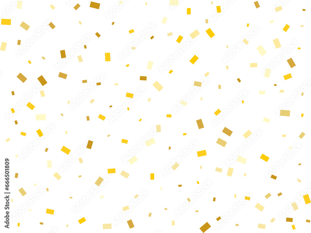 Raining Golden Rectangular Confetti Raining Golden Rectangular Confetti