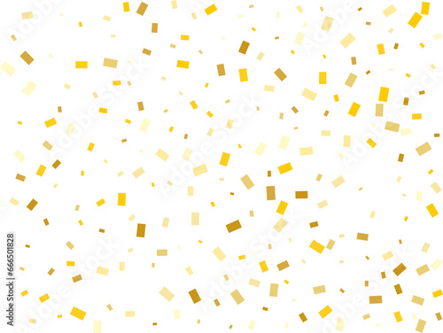 Raining Golden Rectangular Confetti