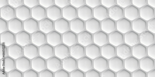White dimple background with imitation of golf ball texture with honeycomb order. Abstract sport seamless pattern. Vector illustration