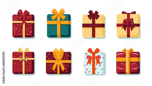 Cadeaux de Noël design simple et coloré