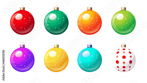 Boules de Noël colorées