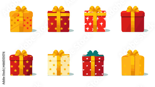 Cadeaux de Noël design simple et coloré