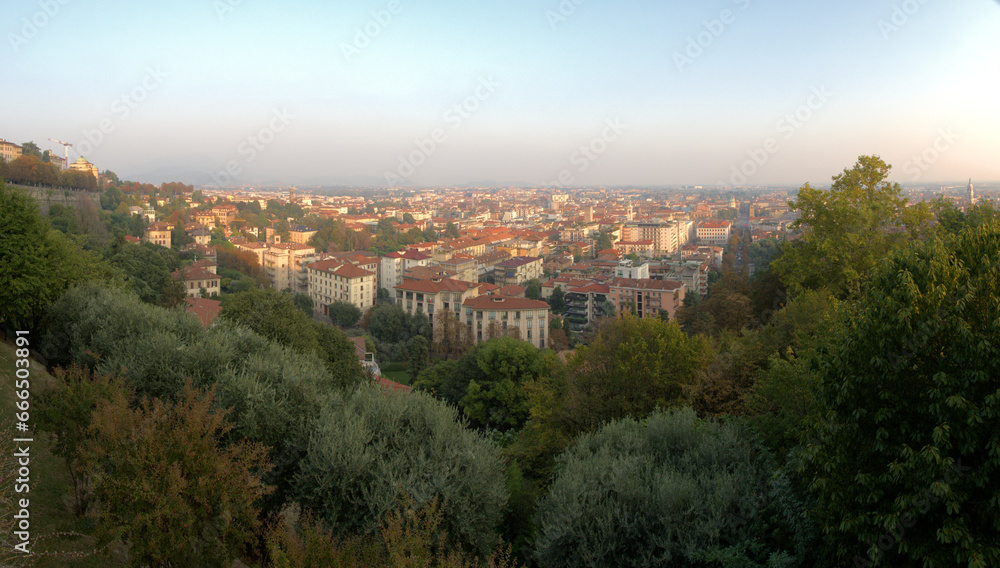 Bergamo seen from Citta Alta, Lombardy