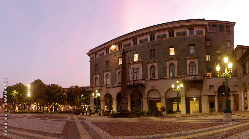 Banco Popolare di Bergamo at Dusk