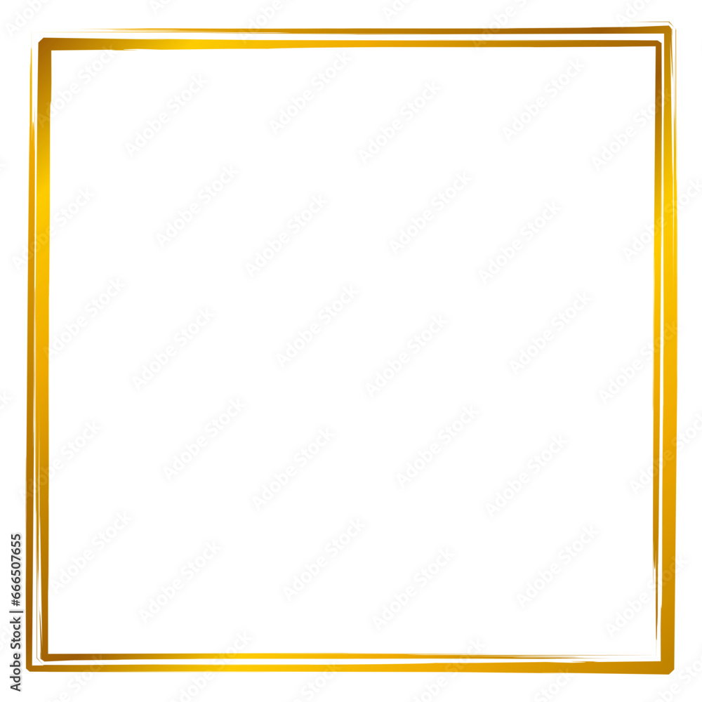 Golden square frame Golden square frame