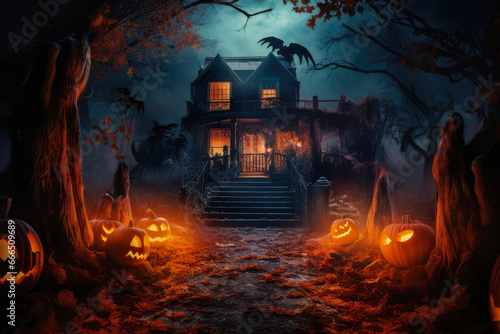 essence of Halloween haunted houses