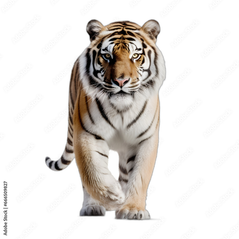 Tiger isolated on transparent or white background