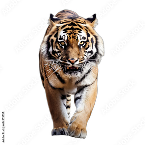 Tiger isolated on transparent or white background
