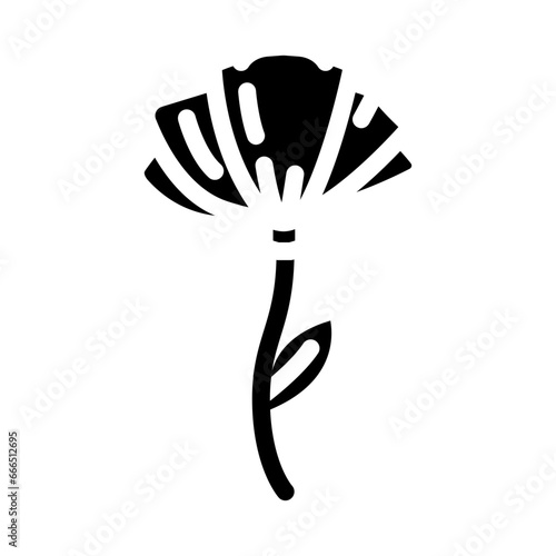 flower tattoo art vintage glyph icon vector. flower tattoo art vintage sign. isolated symbol illustration