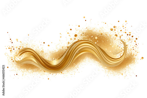 gold glitter isolated on white