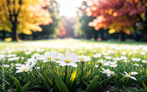 Daisy Bloom Capturing Nature's Elegance in Every Petal ai generated photo