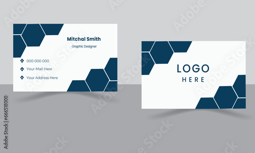 Modern, creative, simple and clean business card design.Double-sided business card design template.Horizontal and vertical layout. Vector illustration. Luxury and elegant business card design template