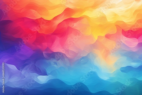 Colorful abstract background with a gradient. Digitally illustrated art. Generative AI