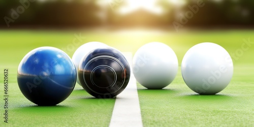 lawn bowling isolated photo