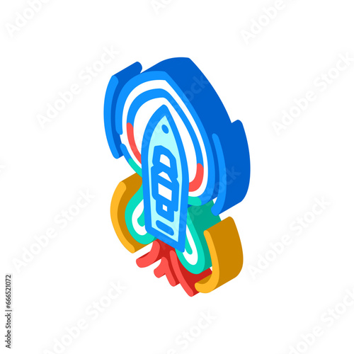 marine hydrodynamics isometric icon vector. marine hydrodynamics sign. isolated symbol illustration