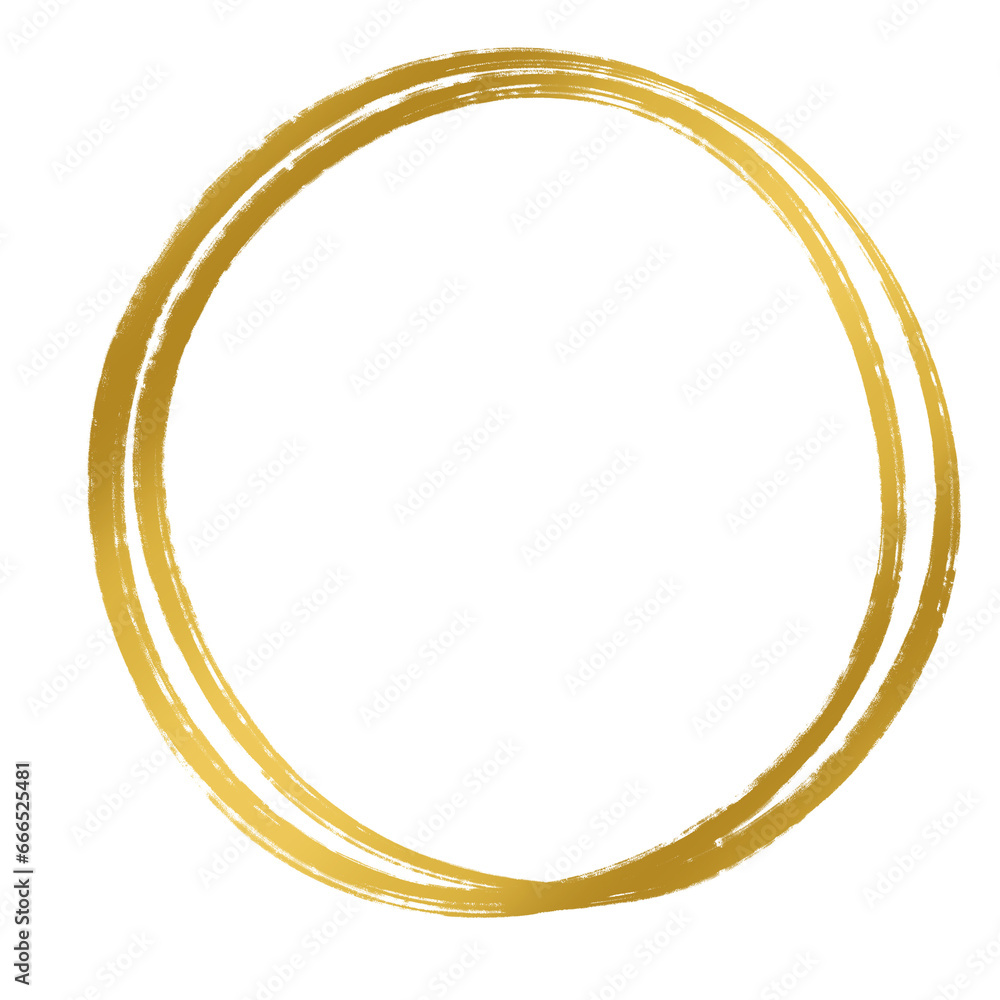 Gold circle frame. Gold circle frame.