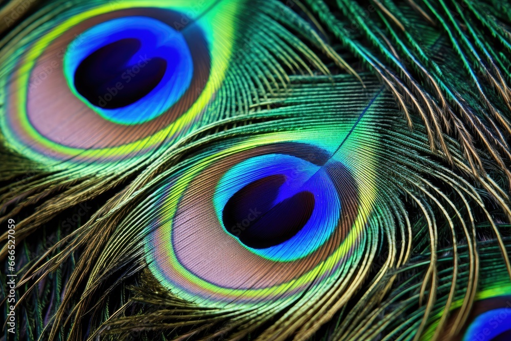 Fototapeta premium Close up of a peacock feather